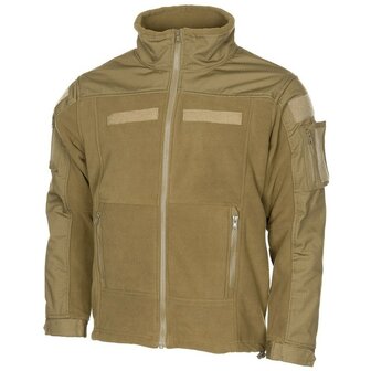 MFH Fleecejas &quot;Combat&quot;, Rip stop, coyote tan