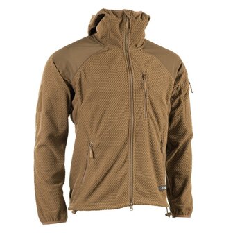 AB tactische hooded fleecejas Delta, Coyote tan