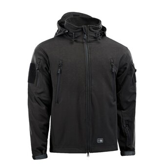 M-Tac Delta 3 softshell jas met modulaire fleece liner, zwart