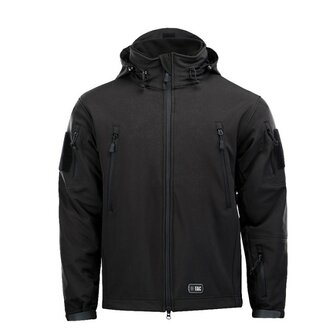 M-Tac Delta 3 softshell jas met modulaire fleece liner, zwart