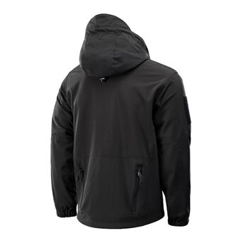 M-Tac Delta 3 softshell jas met modulaire fleece liner, zwart