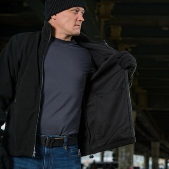 M-Tac Delta 3 softshell jas met modulaire fleece liner, zwart