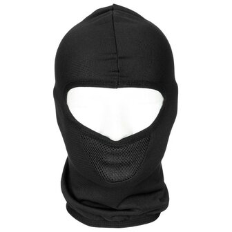 Balaclava / Cagoule 1-trou, &quot;Tactical&quot;, Polyester, Noir