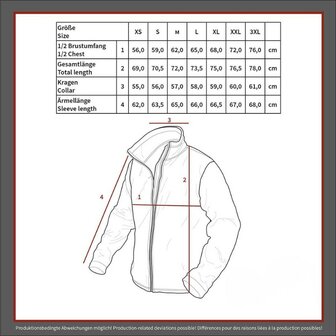 MFH Alpine Fleece jas, Breathtex winddicht en waterwerend, olijfgroen