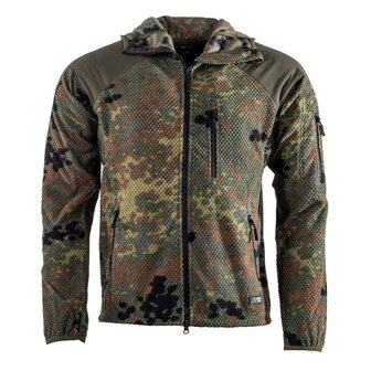 AB tactische hooded fleecejas Delta, Flecktarn
