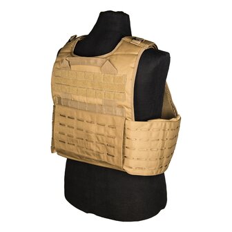 Mil-tec Plate carrier vest laser cut, coyote tan