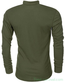 ​​​​​​​Maillot de corps thermique &agrave; manches longues Odlo, unisexe, Couche interm&eacute;diaire, vert olive