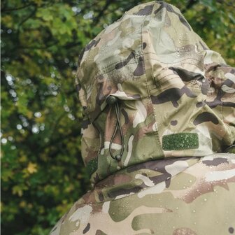 Highlander Typhoon Smock regenjas met capuchon, AB-Tex ademend, HMTC Multicam