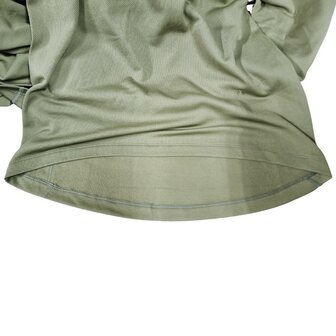 Thermolite thermische longsleeve onderhemd met col en rits, Base layer, olijfgroen
