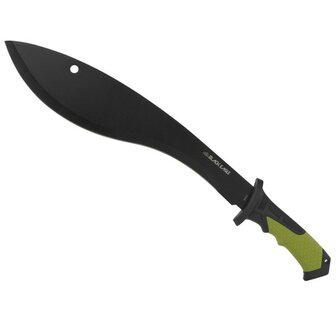 Black Eagle couteau de brousse / machette Chitwan Forest Green avec &eacute;tui en nylon