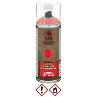 MFH Spuitbus army paint 400ML, RAL3001 signaal rood