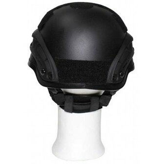 MFH US MICH 2002 airsoft helm met rails, ABS, zwart