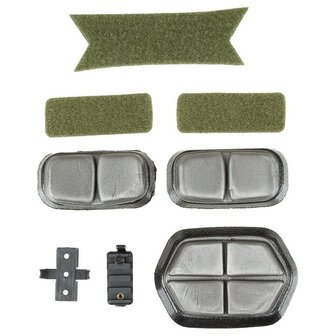 MFH US F.A.S.T. High cut airsoft helm met rails, ABS, legergroen