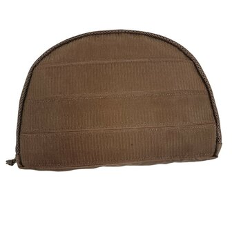 Danish army packing cube organizer with velcro back, size 4, Dark coyote