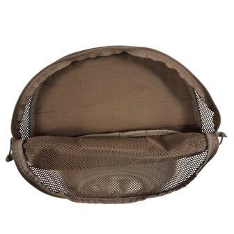 Danish army packing cube organizer with velcro back, size 4, Dark coyote