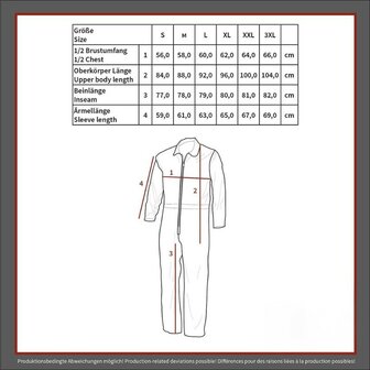 MFH Security Technischer Overall, schwarz
