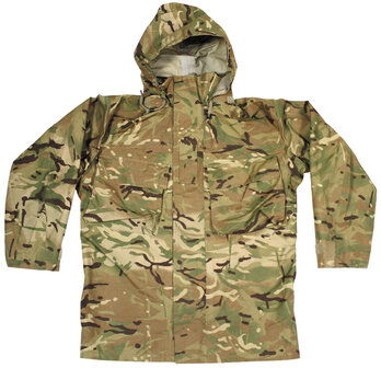 Hardshell Kampfregenjacke der britischen Armee mit Kapuze, MTP Multicam