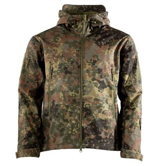 AB Delta Softshelljacke, atmungsaktiv, wind- und wasserdicht, flecktarn