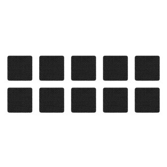 M-Tac set fixers voor velcro panelen (10 stuks), zwart
