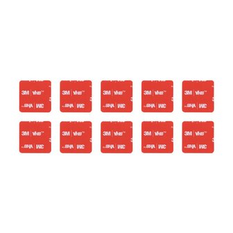 M-Tac set fixers voor velcro panelen (10 stuks), zwart
