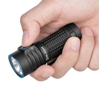 Olight Baton Turbo black compacte verstraler LED zaklamp IPX8, Oplaadbaar 1100mAh
