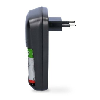 Nedis NiMH Batterijlader AA / AAA / E-Blok (9V), zwart