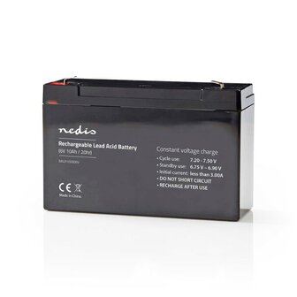 Nedis oplaadbare loodaccu 6V 10000 mAh