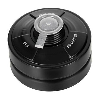 Franse (Giat) CFF3 NBC/CBRN combifilter (A2B2E2K1-P3) met RD40 schroefdraad, Gen I