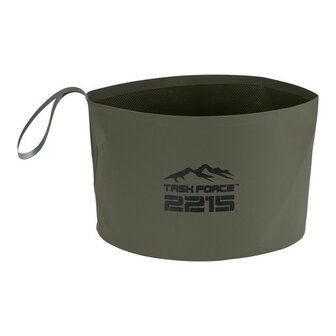 TF-2215 seau pliable / vasque 10L PVC , vert olive