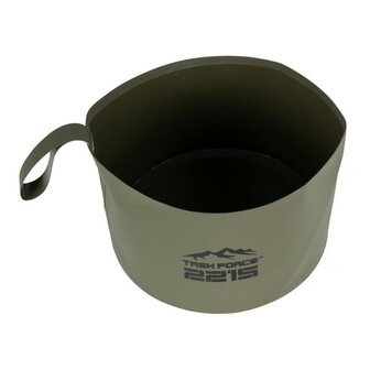 TF-2215 seau pliable / vasque 10L PVC , vert olive