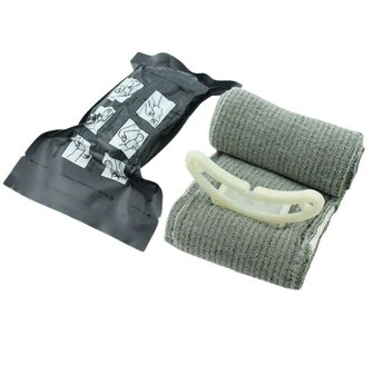 4&quot; Israeli trauma bandage / drukverband met tourniquet