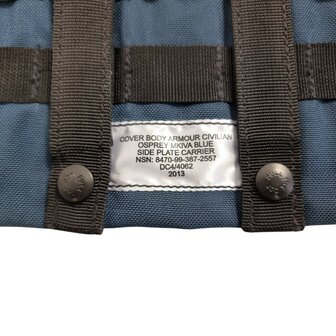Osprey MK3 Body Armor side plate pouch Molle, Navy Blue
