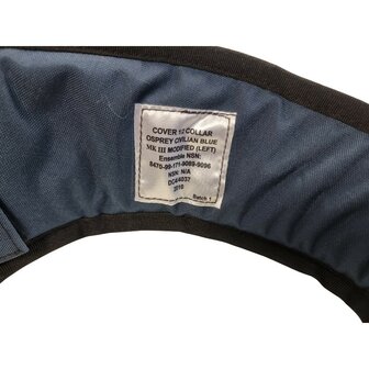 Osprey MK3 ballistische body armour kraag kort met inserts, Marineblauw