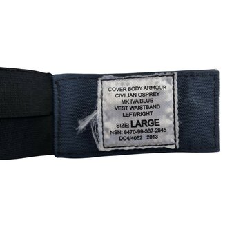 British army Osprey MKIV cover body armour vest waist band Left/right, Marineblau