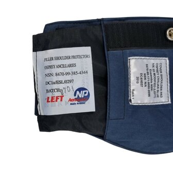 Osprey MK3 ballistische body armour schouderpads met inserts, Paar (links-rechts), Marineblauw