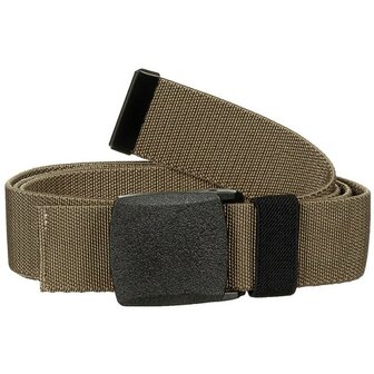 Web Belt, &quot;Tactical Elastic&quot;, coyote tan, max length 140cm