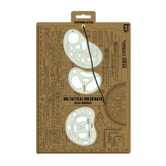 Ecopybook Big Tactical Ruler NATO Blue