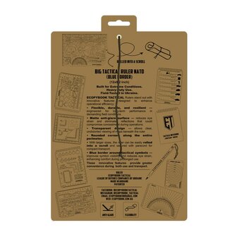 Ecopybook Big Tactical Ruler NATO Blue