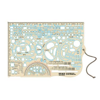 Ecopybook Big Tactical Ruler NATO Blue