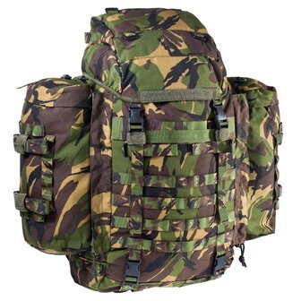 Sac &agrave; dos de campagne arm&eacute;e hollandaise 80L avec sacoches lat&eacute;rales et supports Daypack, Gen II DPM camo