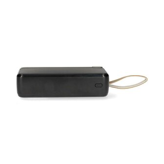Nedis Draagbare Powerbank PD3.0 20W, 30.000 mAh, zwart