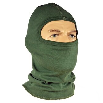 KL landmacht Balaclava / Bivakmuts 1-gaats, antistatisch / brandvertragend, legergroen