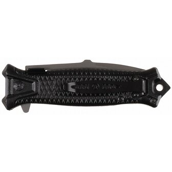 Fox Outdoor Snake Klappmesser mit griffigem Griff, schwarz