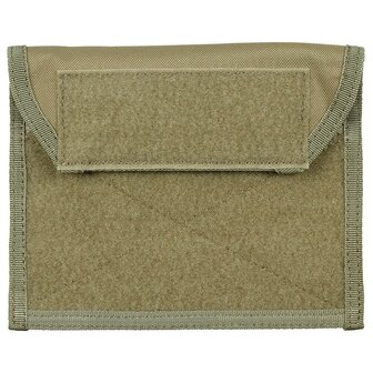 Pochette poitrine MFH Molle avec patch velcro, coyote tan