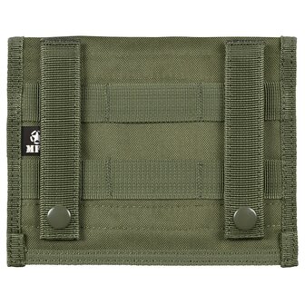 Pochette poitrine MFH Molle avec patch velcro, vert olive