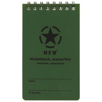 MFH all weather notitieblok klein 13 x 8 cm