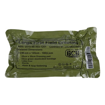 BCB Combat First Field Dressing large PF119A, 20 x 20 cm Kompresse