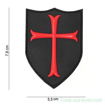 101 INC 3D PVC patch " Crusader red "