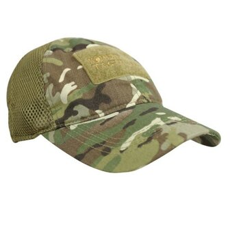 Kombat tactical flex fit mesh operations cap met velcro patch, BTP Multicam