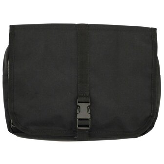 Trousse de toilette de l'arm&eacute;e n&eacute;erlandaise, noire, pliable